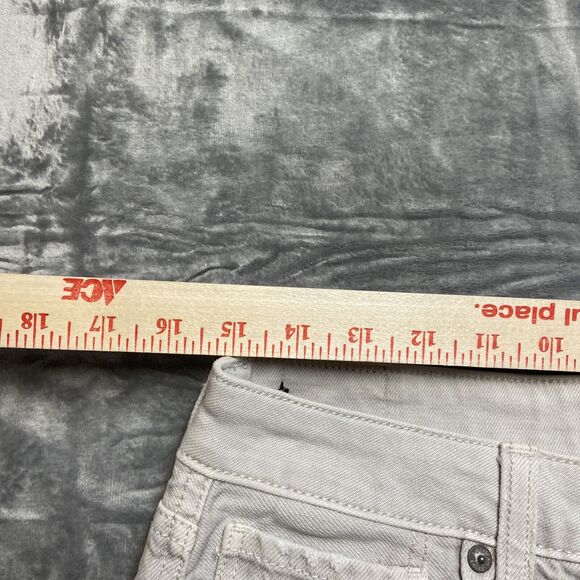 American Eagle Outfitters Mom Jean Distressed Skinny Jeans Women's Size 12 Gray - Picture 3 of 13